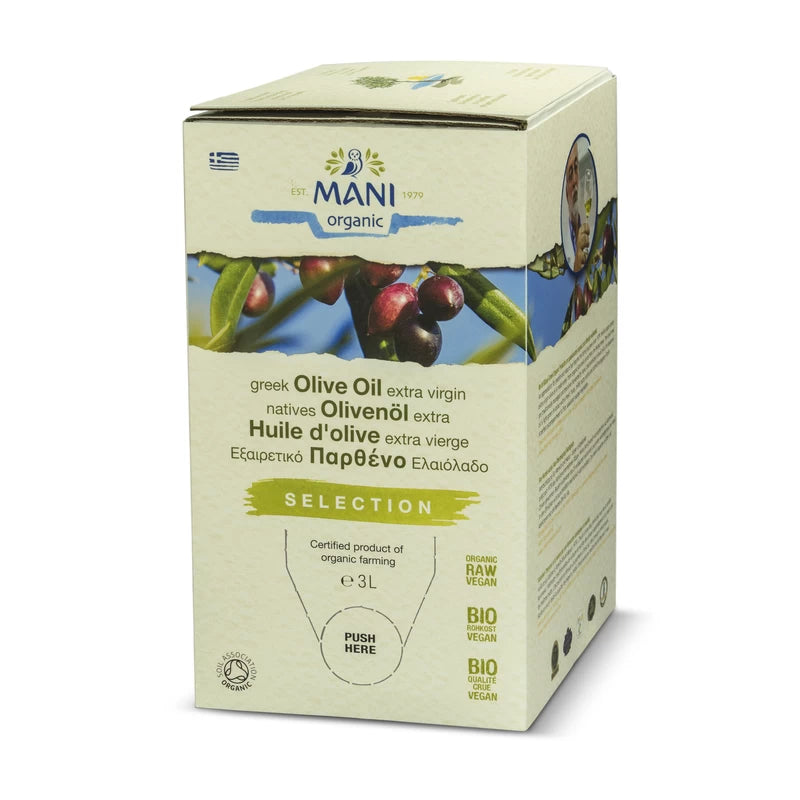 MANI Organic Extra Virgin Olive Oil, Selection