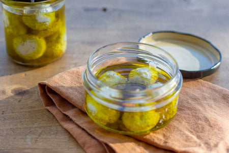 Cheese Balls in Olive Oil