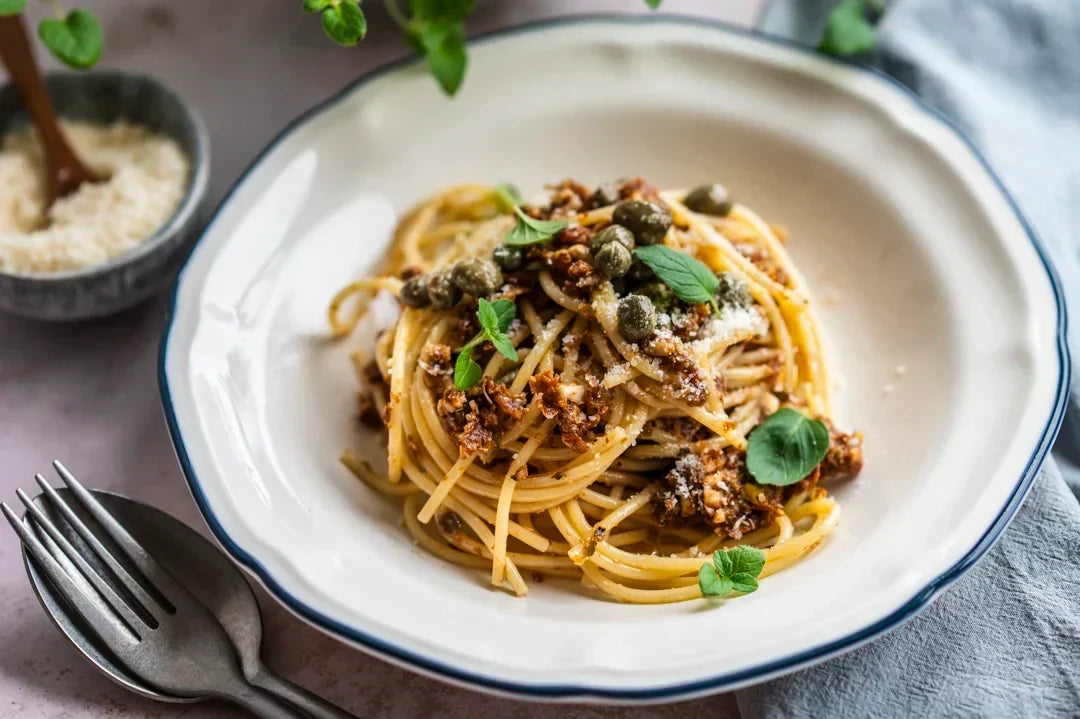 Pesto mit Kapern-Tomaten-Pesto