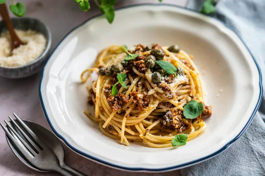 Pesto mit Kapern-Tomaten-Pesto