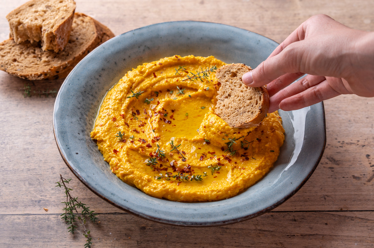 Cremiger Kürbis-Feta Dip