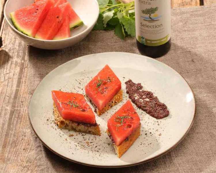 Gegrillte Wassermelone