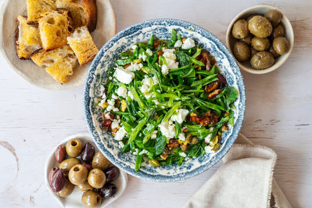 Snap Pea Salad with Dates and Feta