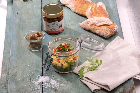 Corn Tabouleh with Olives