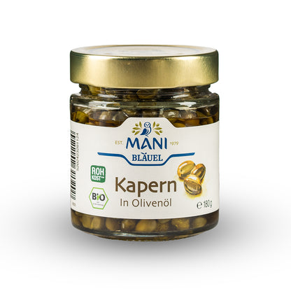 MANI Organic Capers in Extra Virgin Olive Oil