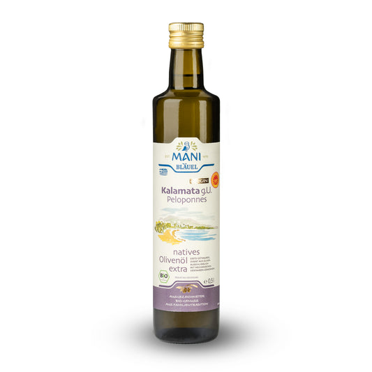 MANI Organic Extra Virgin Olive Oil, Kalamata PDO