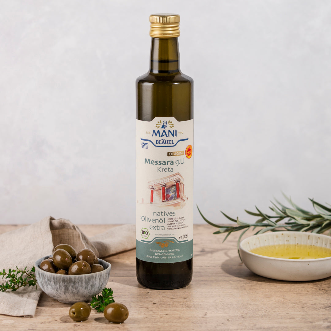 MANI Organic Extra Virgin Olive Oil, Messara PDO, Crete