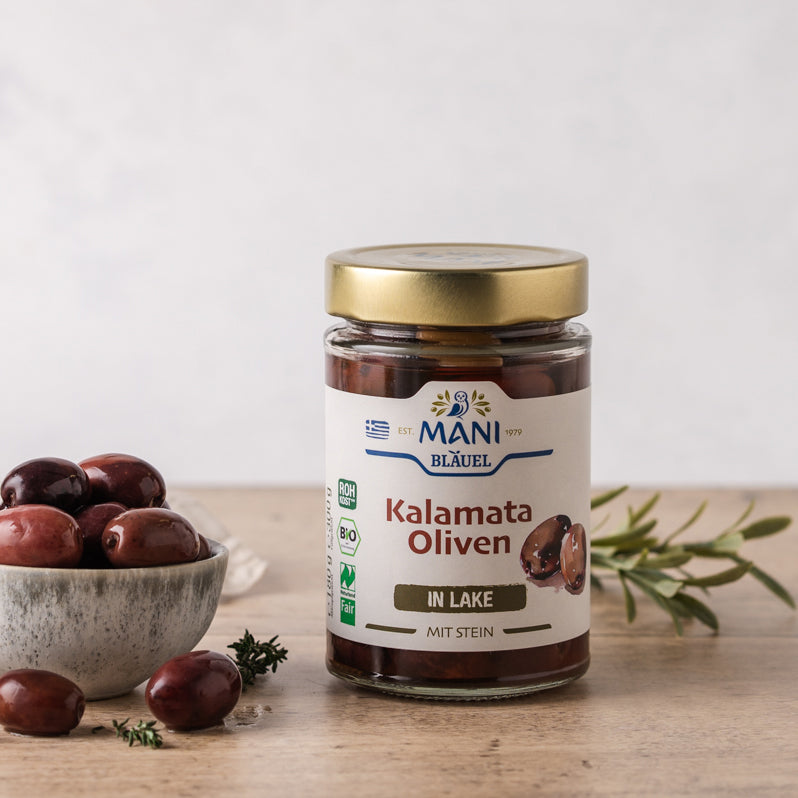 MANI Kalamata Oliven in Lake, bio, Naturland Fair