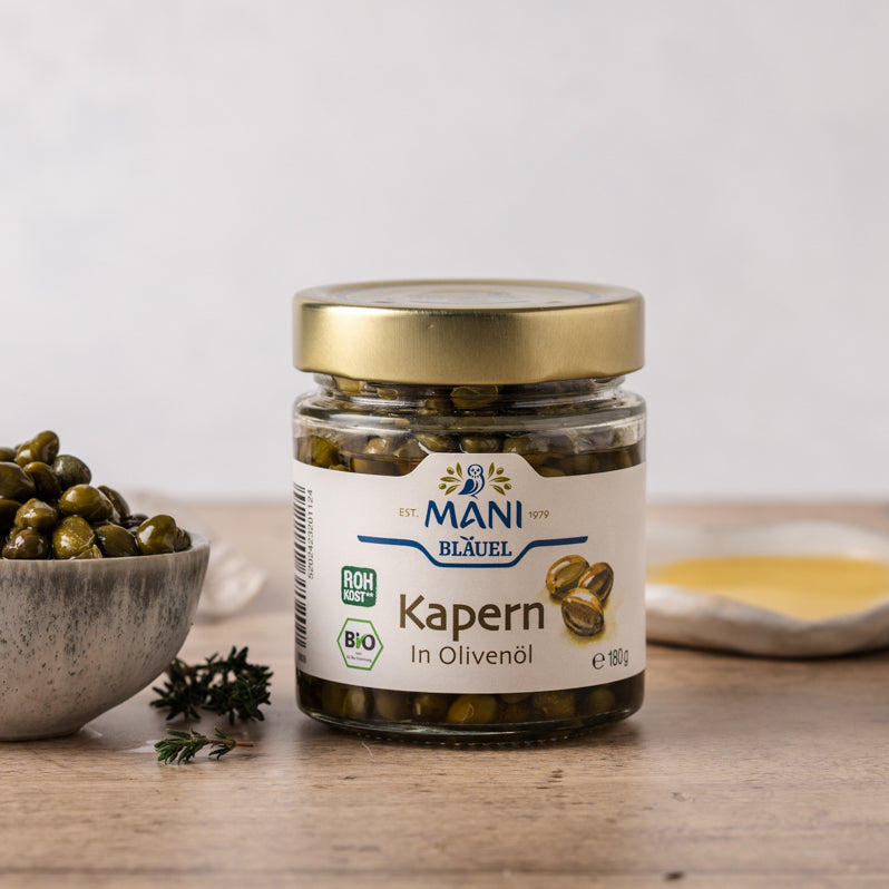 ΜΑΝΙ Kapern in Olivenöl, bio