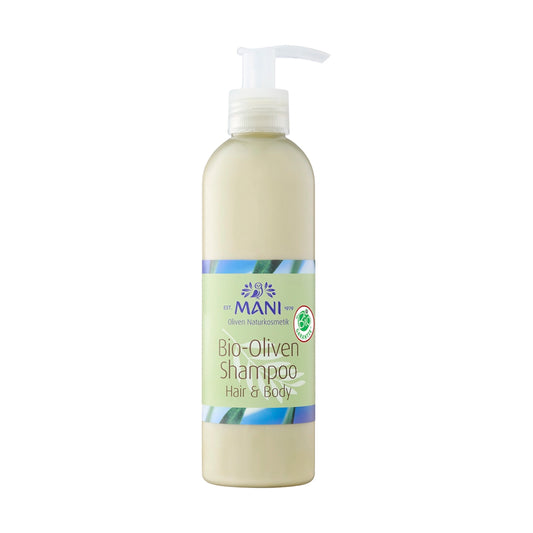 MANI Bio-Oliven Shampoo Hair & Body, 250 ml Flasche