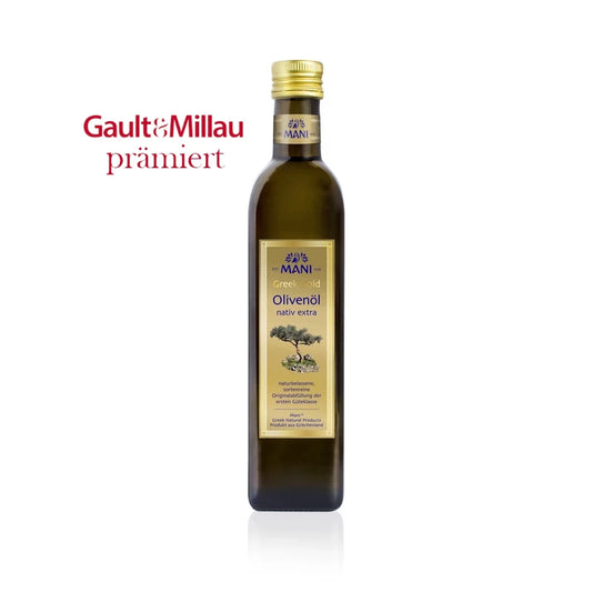 MANI Greek Gold Olivenöl nativ extra, 0,5 l Flasche