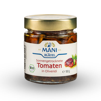 MANI Organic Sun-dried Tomatoes in Extra Virgin Olive Oil