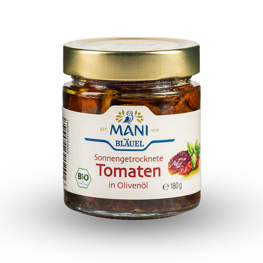 MANI Organic Sun-dried Tomatoes in Extra Virgin Olive Oil